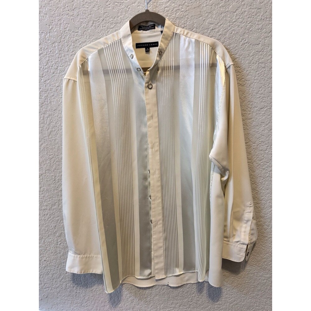 Jordan Craig Men's White Dress Shirt - Medium M